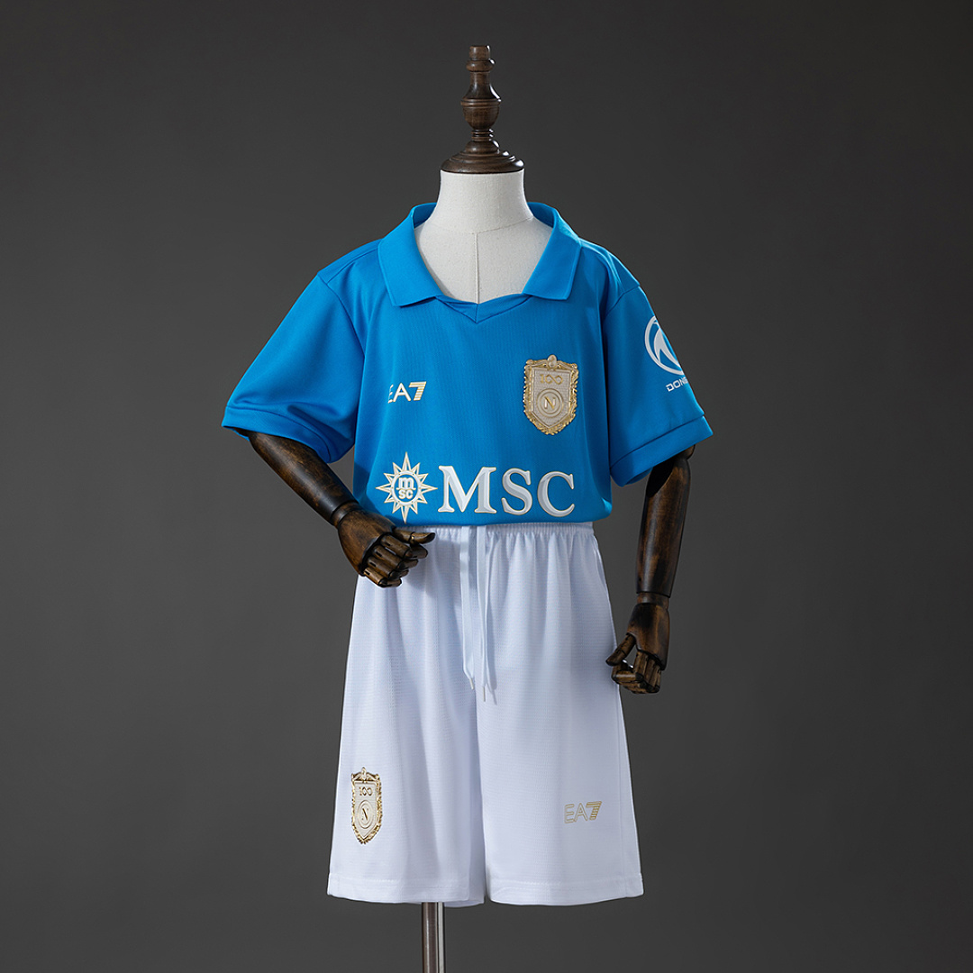Napoli 26/27 Titular Kit infantil Tamanho 16-28, foto 1