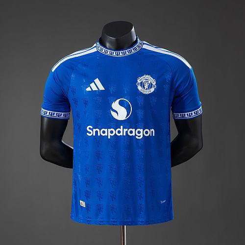 M-U 26/27 Edição especial - Blue Versão jogador Camisa S-2XL