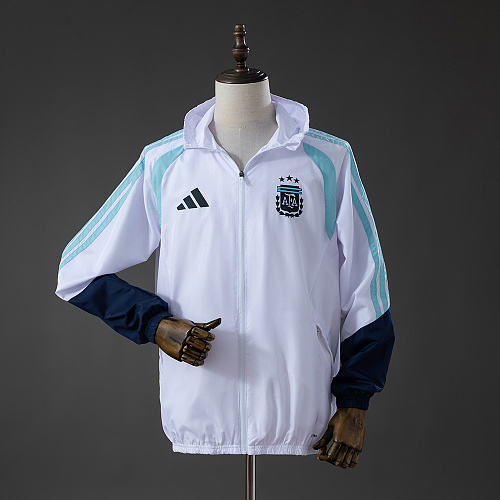Argentina 2026 All Weather Jacket Windbreaker - White S-XXL