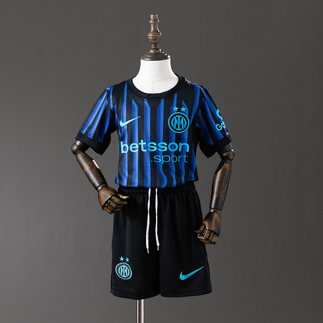 Inter Milan 25/26 Titular Kit infantil Tamanho 16-28, foto 1