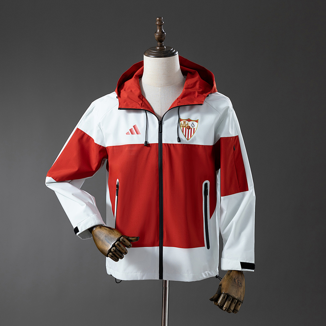 Seville Windbreaker - Red & White S-XXL, foto 1