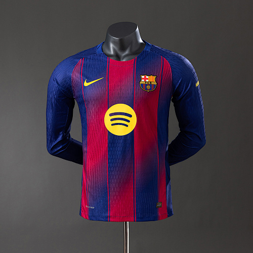 Barcelona 25/26 Titular Manga longa Versão jogador Camisa S-3XL