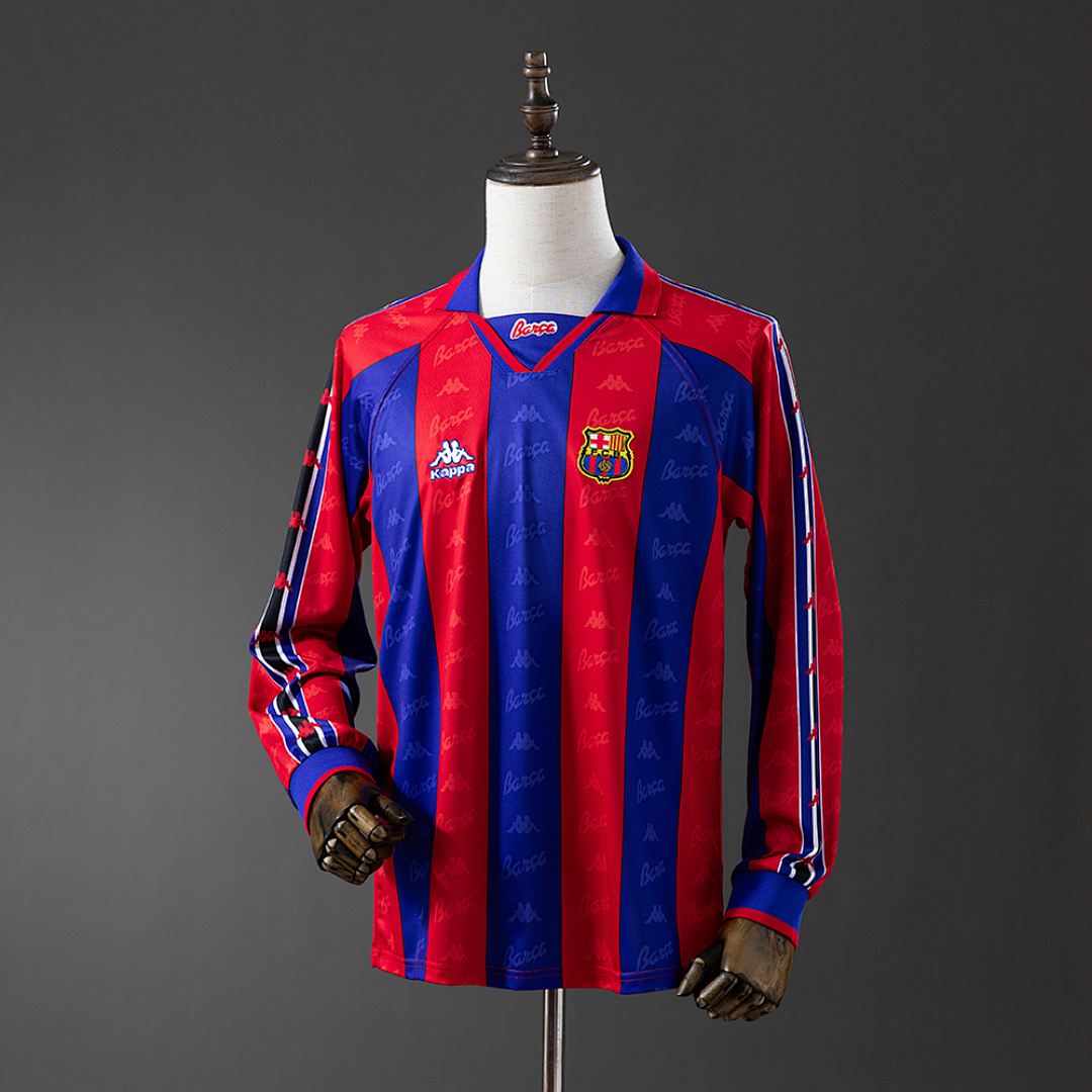 Retrô Manga longa Barcelona 96/97 Titular S-XXL, foto 1
