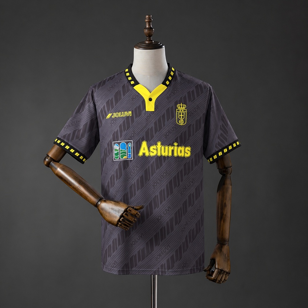 Retrô Real Oviedo 82/84 Titular Camisa S-XXL, foto 1