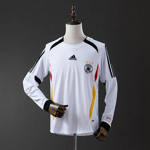 Germany 2006 Titular Manga longa Retrô Camisa S-XXL
