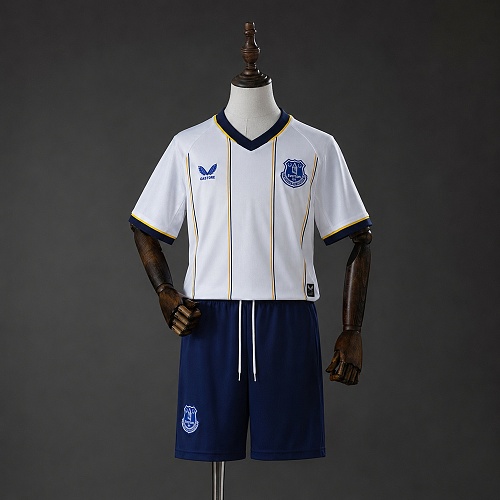 Everton 26/27 Visitante Kit infantil Tamanho 16-28