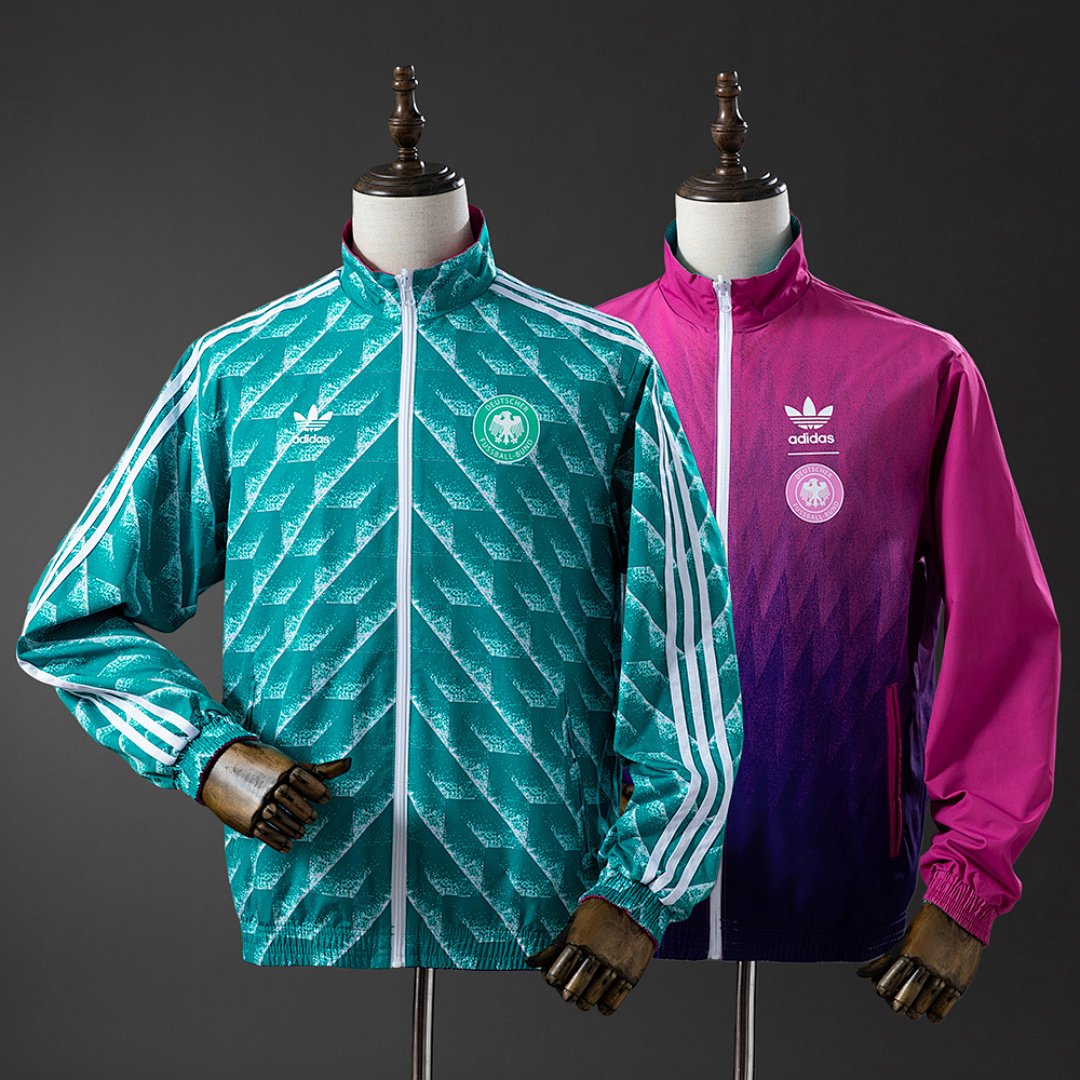 German Reversible Jacket Windbreaker - Green & Purple S-XXL, foto 1