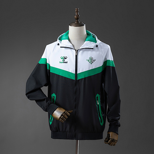 Real Betis Windbreaker - Fern Green & White & Black S-XXL