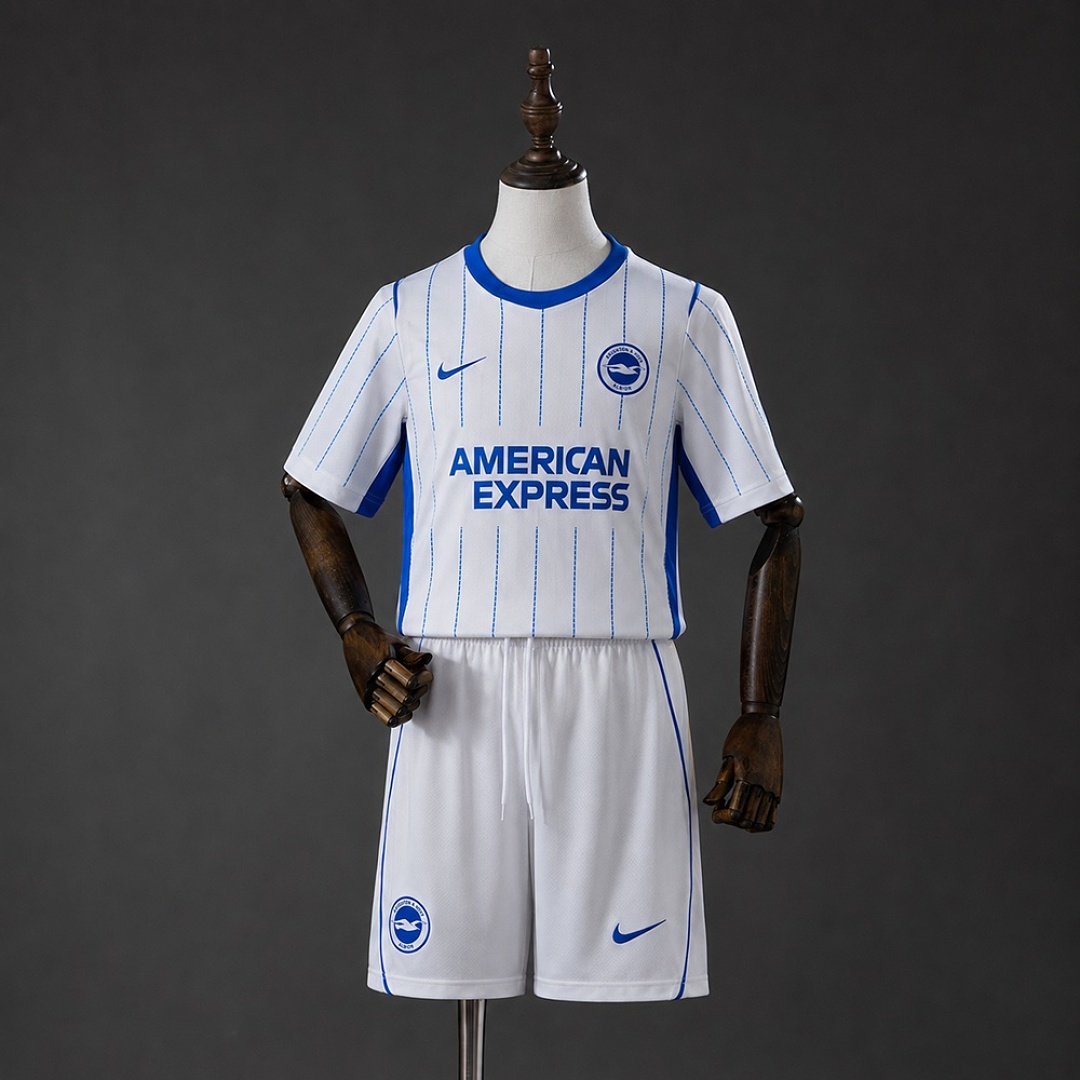 Brighton & Hove Albion 26/27 Visitante Kit infantil Tamanho 16-28, foto 1