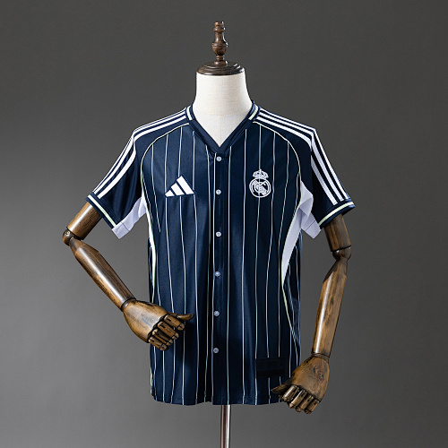 Real Madrid 25/26 Baseball - Navy Blue Camisa S-4XL