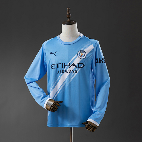 Manchester City 25/26 Titular Manga longa Camisa S-4XL
