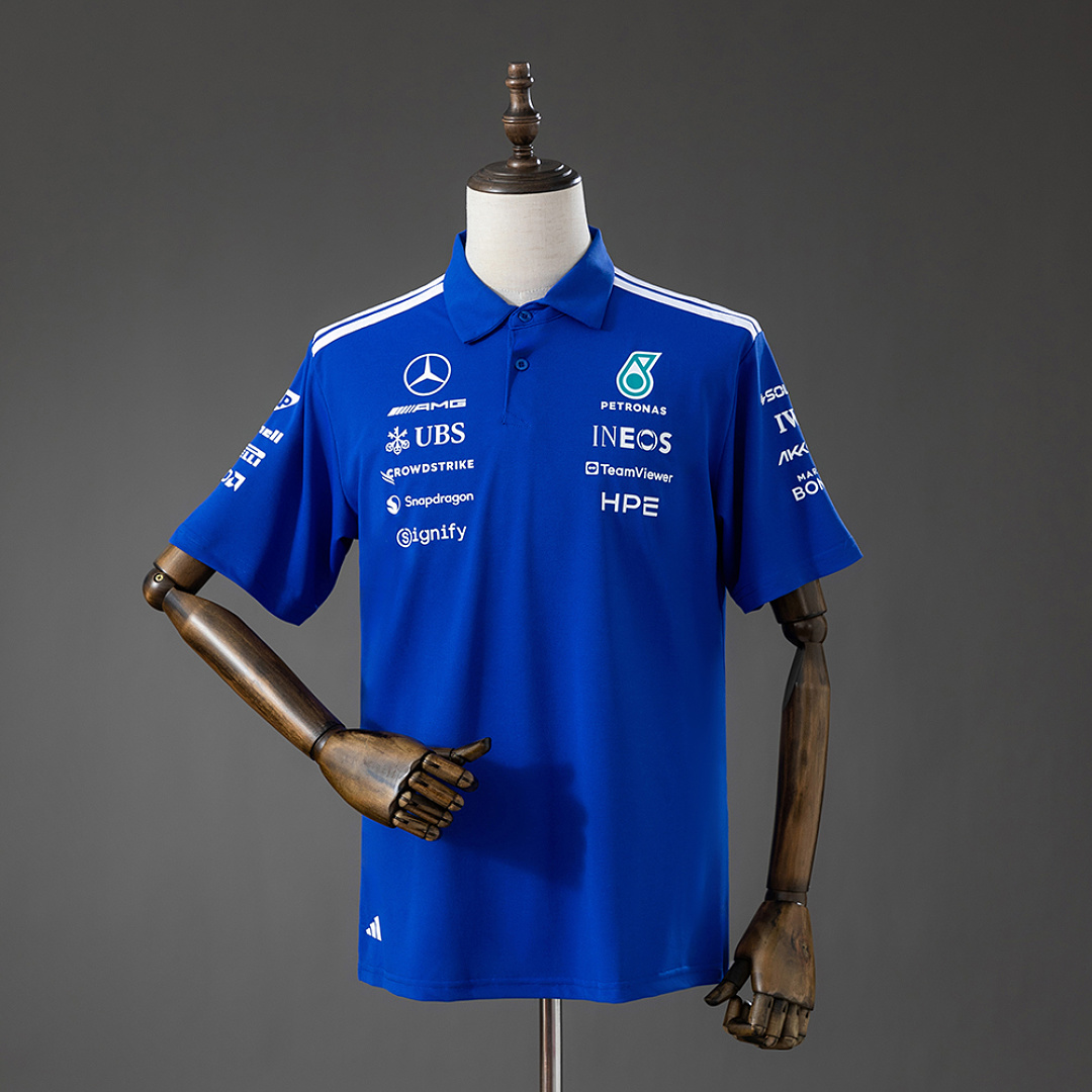 Mercedes-AMG Team 2026 F1 Racing Suit Blue POLO S-5XL, foto 1
