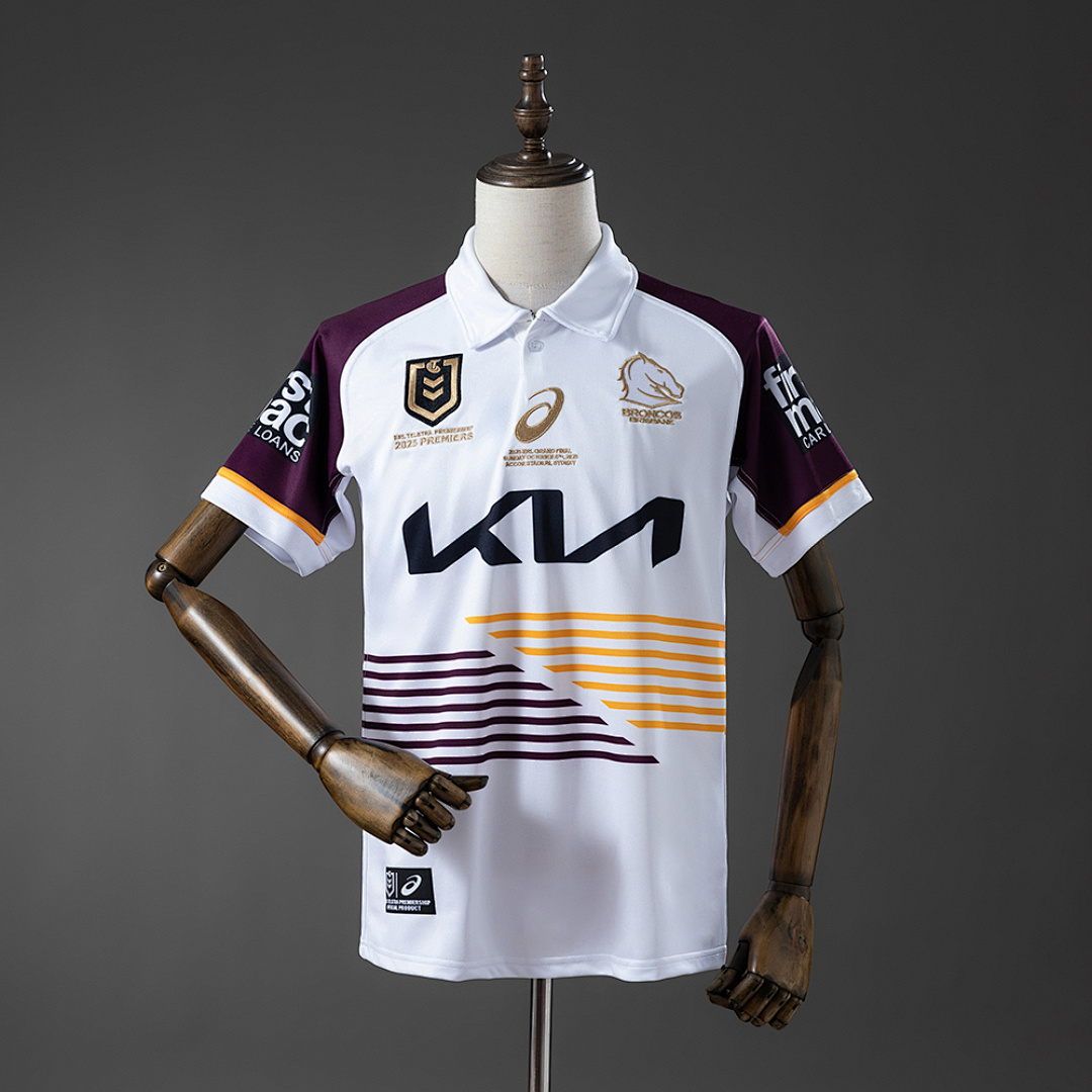 NRL Brisbane Broncos 2025 Grand Champion Camisa S-5XL, foto 1