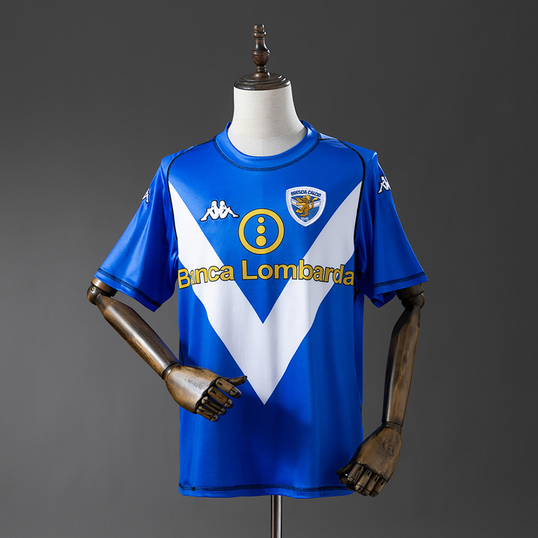 Brescia Calcio 03/04 Titular Retrô Camisa S-XXL, foto 1