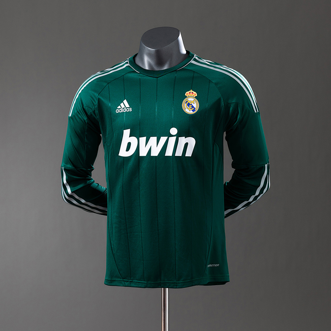 Real Madrid 12/13 Terceira Manga longa Versão jogador Retrô Camisa S-3XL, foto 1