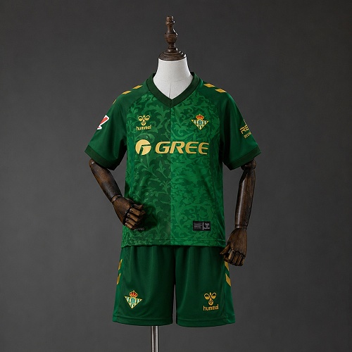 Real Betis 26/27 Visitante Kids Kit Tamanho 16-28