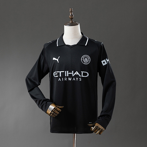 Manchester City 25/26 Visitante Manga longa Camisa S-4XL
