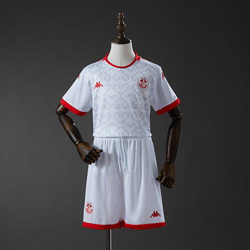 Tunisia 2026 Visitante Kit infantil Tamanho 16-28
