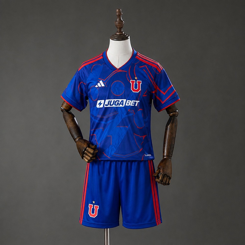 Universidad de Chile 26/27 Titular Kids kit Tamanho 16-28