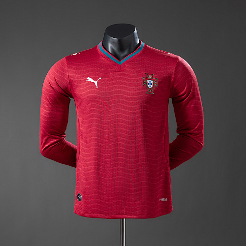Portugal 2026 Titular Versão jogador Manga longa Camisa S-4XL