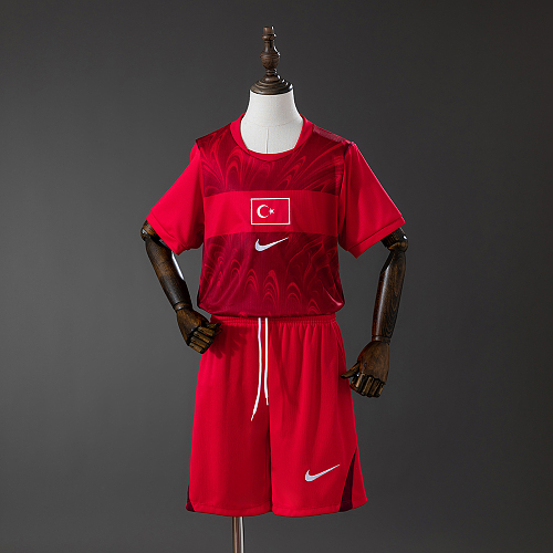 Turkey 2026 Visitante Kit infantil Tamanho 16-28