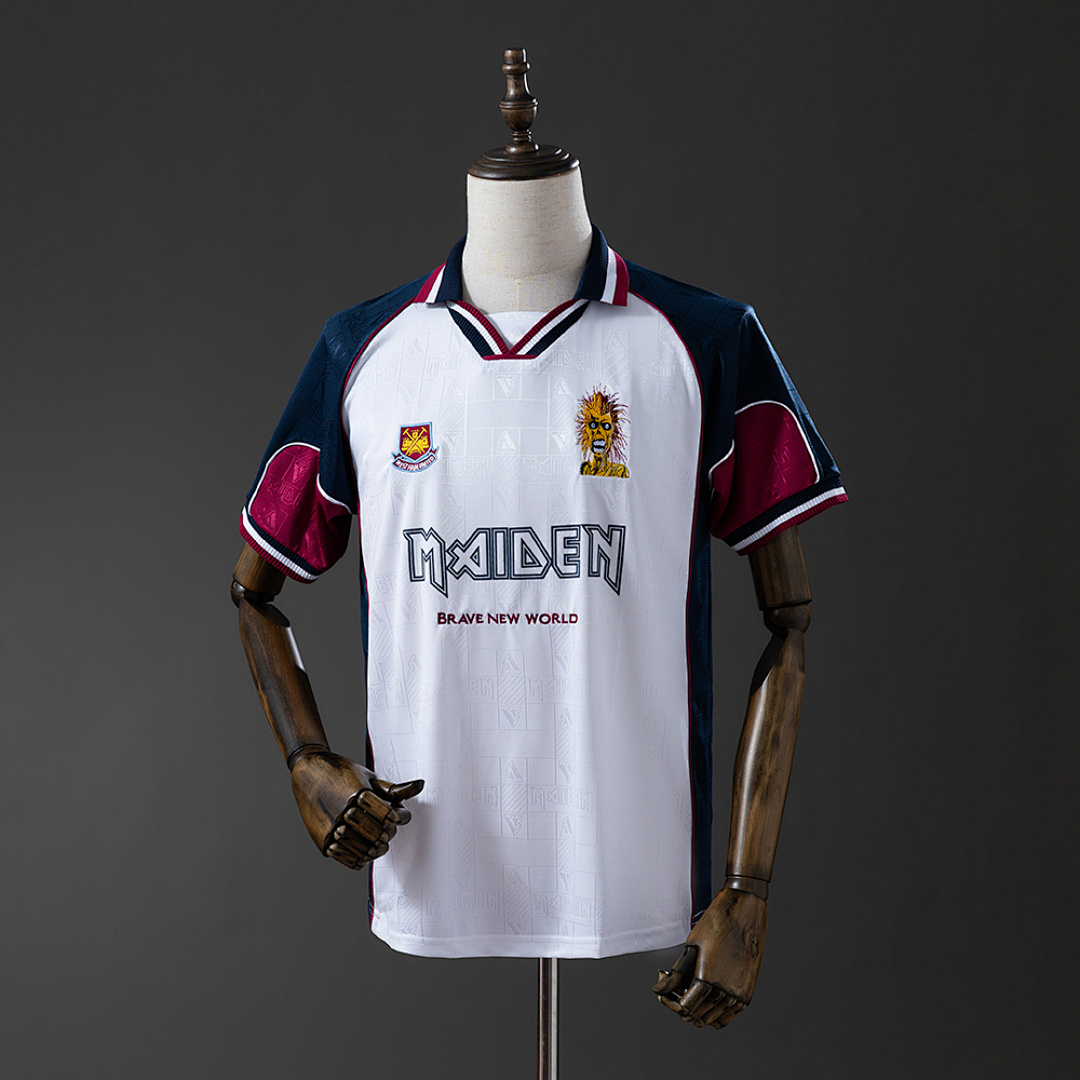 West Ham United 1999 Visitante (Iron Lady) Retrô Camisa S-XXL, foto 1