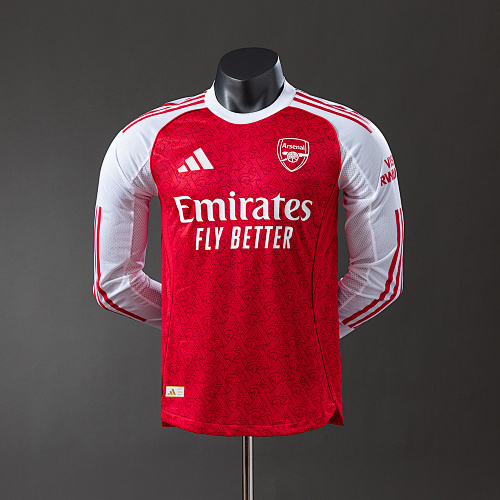 Arsenal 25/26 Titular Manga longa Versão jogador Camisa S-3XL
