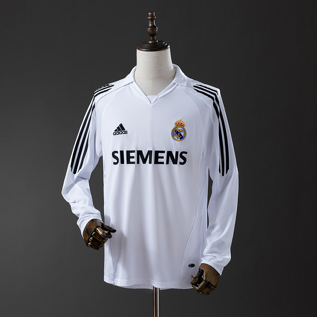 Retrô Manga longa Real Madrid 05/06 Titular S-XXL, foto 1