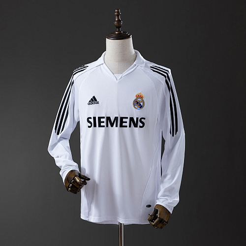 Retrô Manga longa Real Madrid 05/06 Titular S-XXL