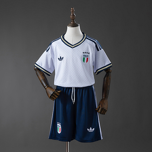 Italy 2026 Visitante Kit infantil Tamanho 16-28