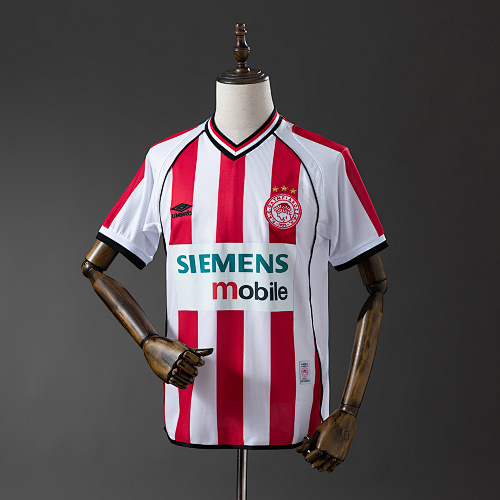 Olympiacos 01/02 Titular Retrô Camisa S-XXL