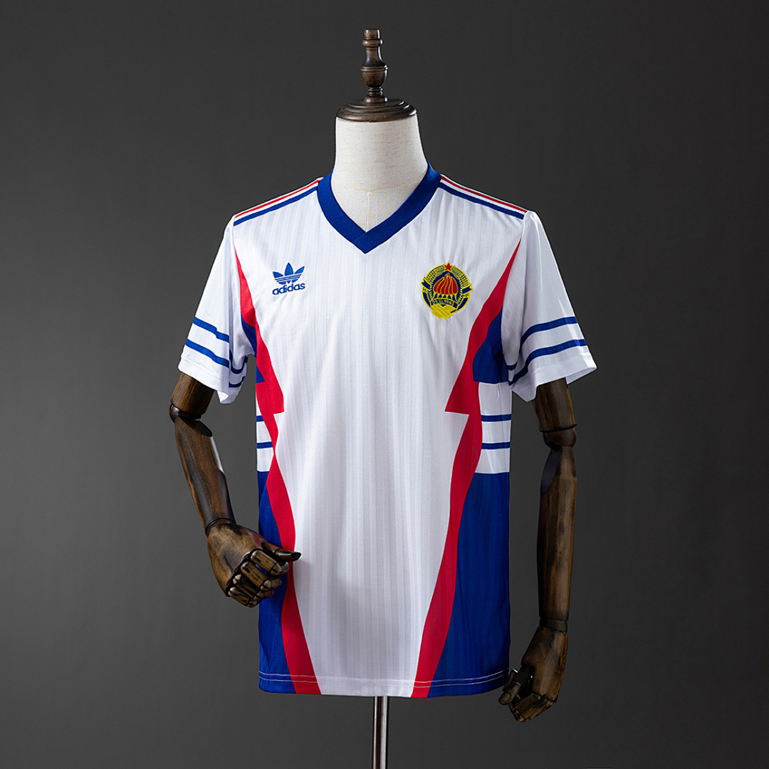 Yugoslavia 1990 Visitante Retrô Camisa S-XXL, foto 1