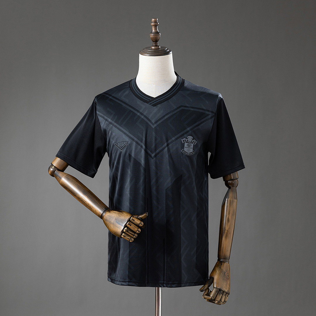 Southampton 93/95 Retrô All Black Camisa S-4XL, foto 1