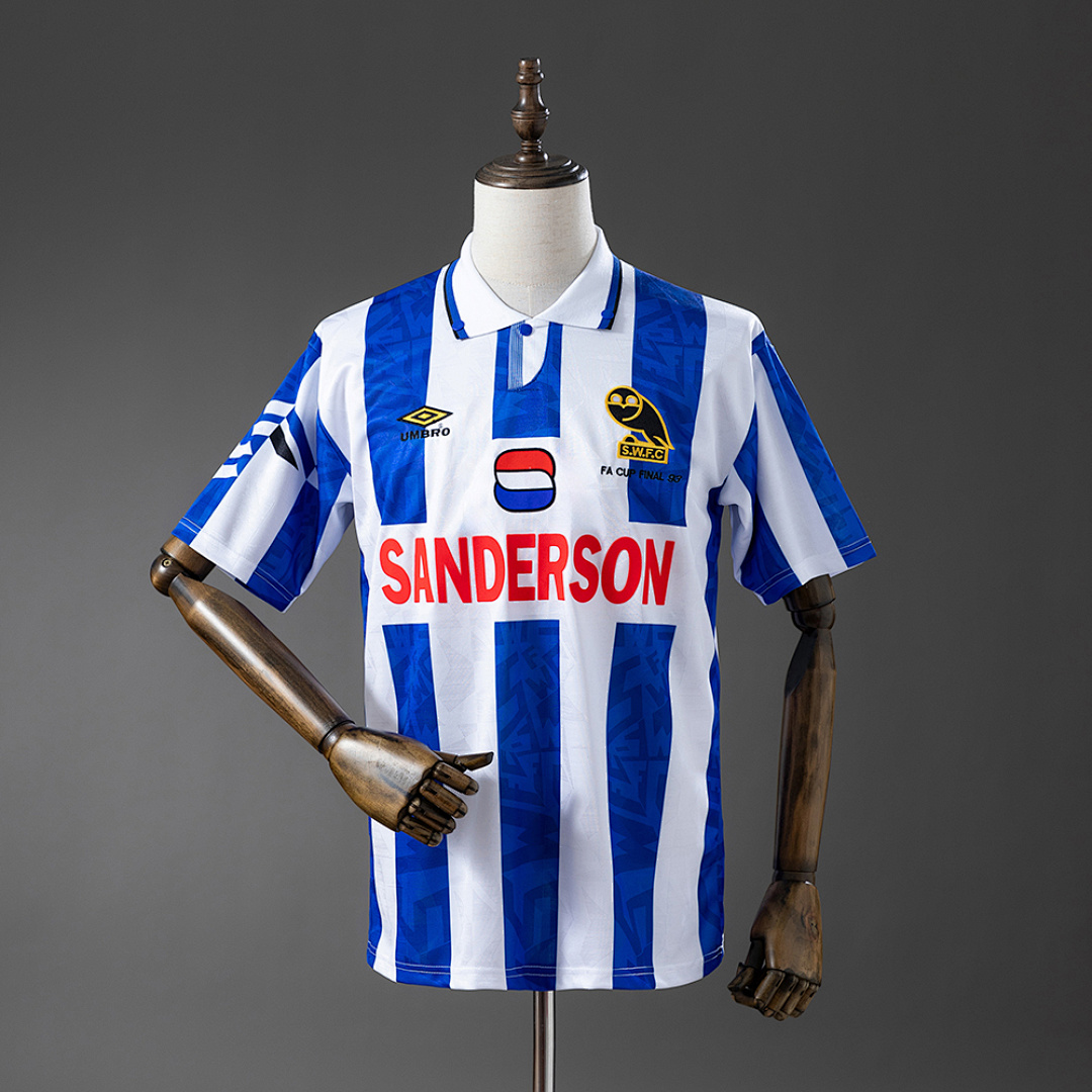 Sheffield Wednesday 92/93 Titular Retrô Camisa S-XXL, foto 1