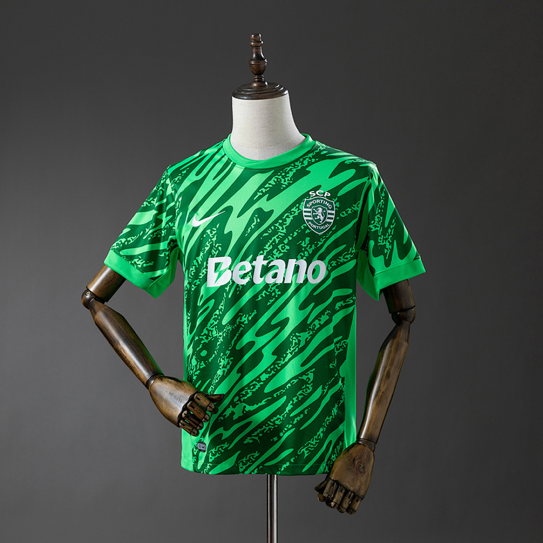 Sporting Lisbon 25/26 Green Goleiro Camisa S-4XL, foto 1