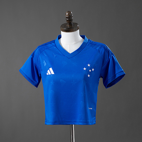 Cruzeiro 26/27 Titular Feminina Crop Top Style S-XXL