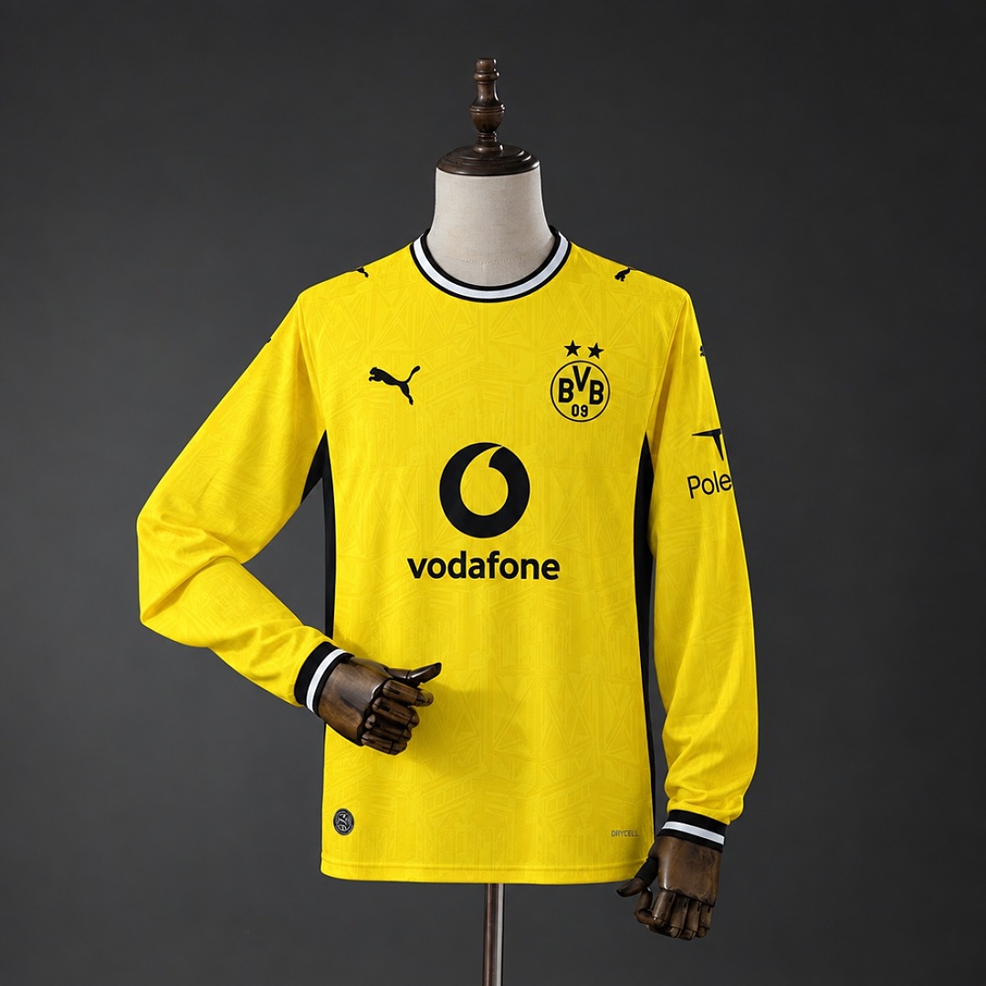 Borussia Dortmund 26/27 Titular Manga longa Camisa S-4XL, foto 1