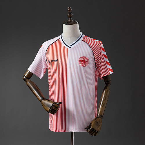 Denmark 1986 Visitante Retrô Camisa S-XXL