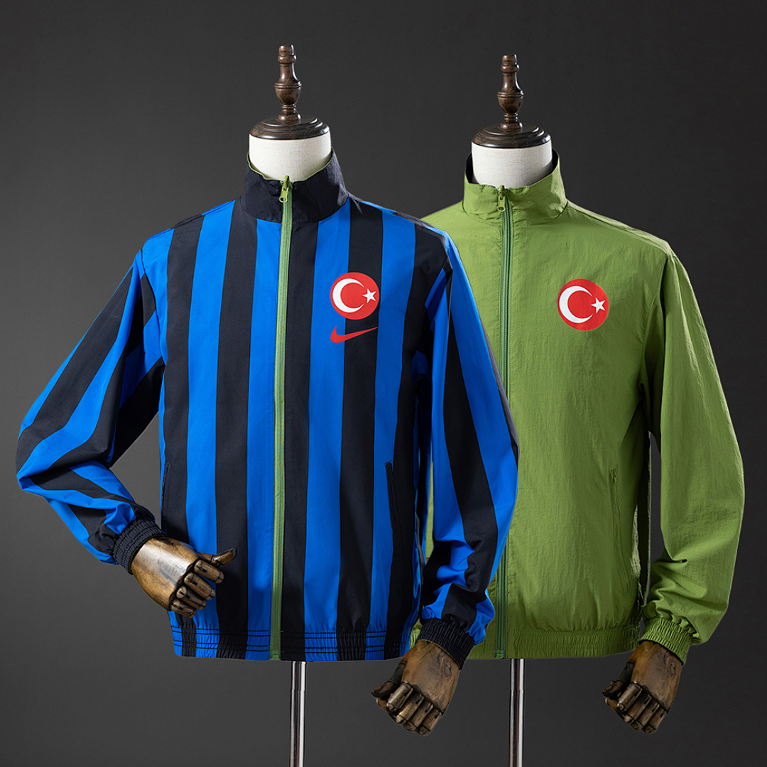Türkiye Reversible Jacket Windbreaker - Blue & Green, S-XXL, foto 1