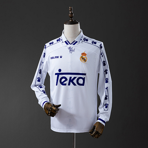 Retrô Manga longa Real Madrid 94/96 Titular S-XXL