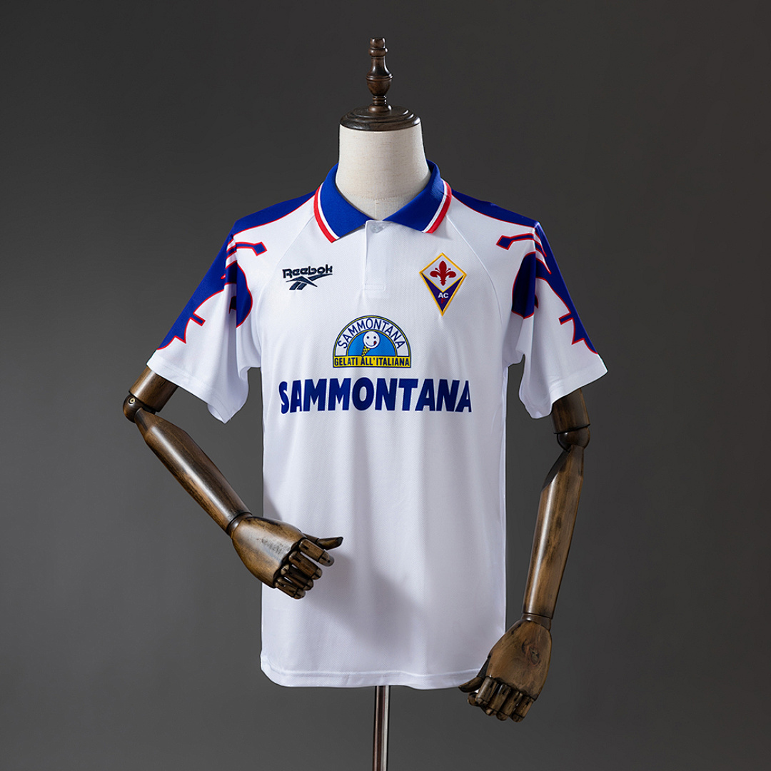 Fiorentina 95/96 Visitante Retrô Camisa S-XXL, foto 1