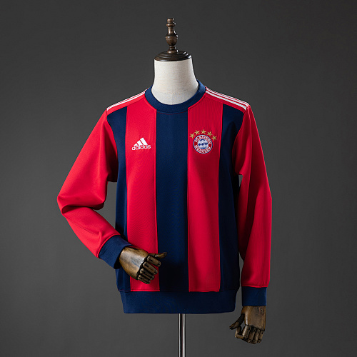 Bayern Munich Manga longa Sweatshirt - Red & Cyan M-3XL