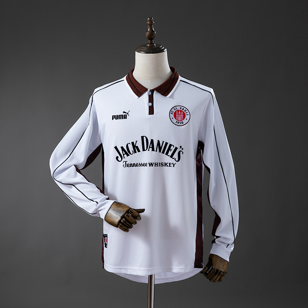 St. Pauli 99/00 Titular Manga longa Retrô Camisa S-XXL, foto 1