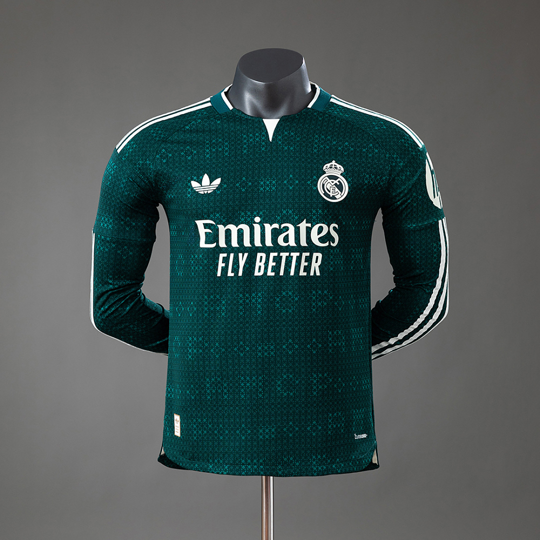 Real Madrid 26/27 Visitante Versão jogador Manga longa Camisa S-3XL, foto 1