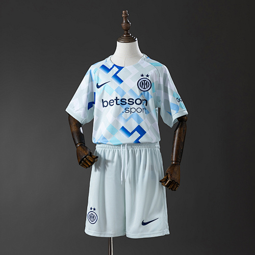Inter Milan 25/26 Visitante Kit infantil Tamanho 16-28