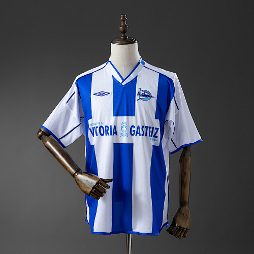 Deportivo Alavés 03/04 Titular Retrô Camisa S-XXL