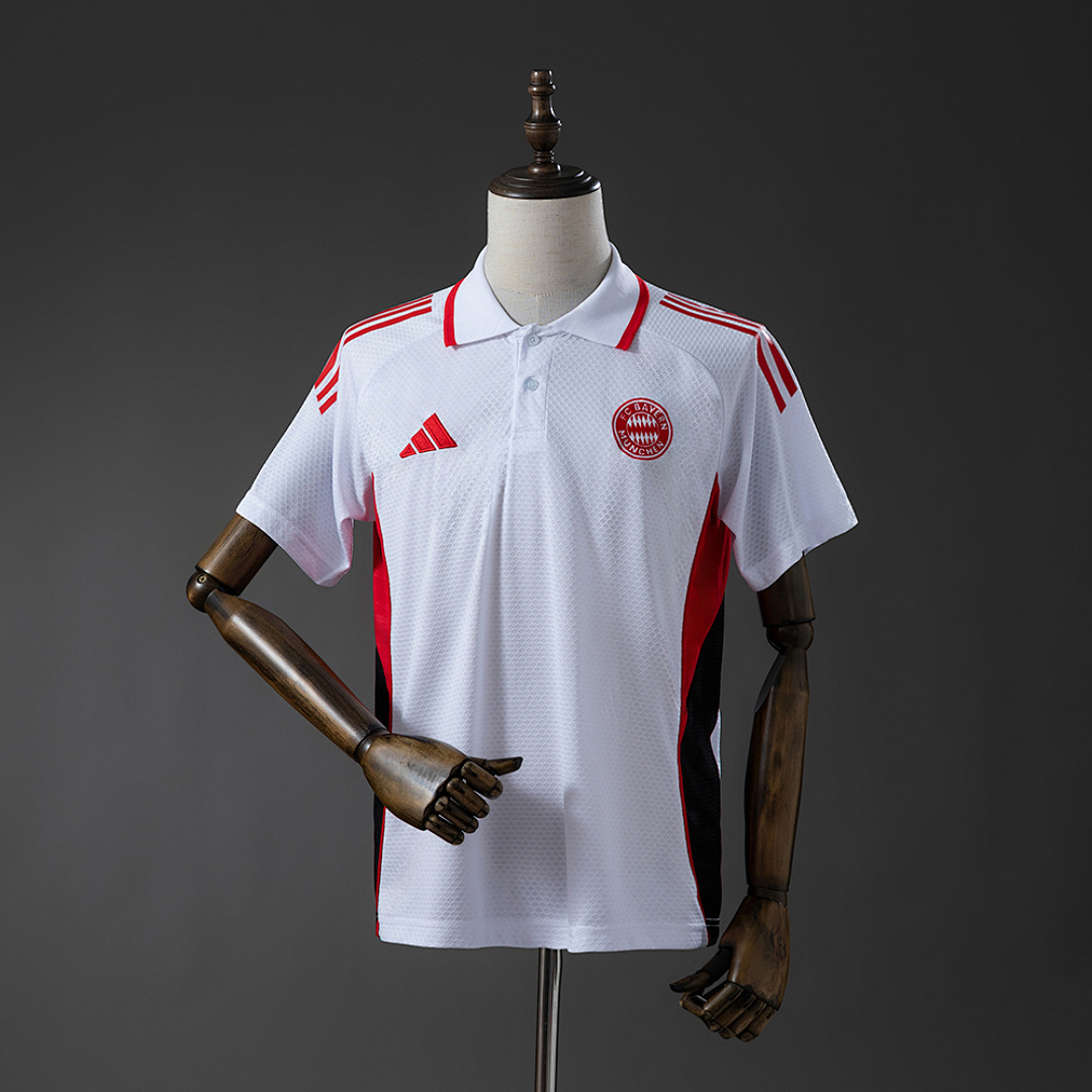 Bayern Munich 25/26 POLO - White & Red S-XXL, foto 1
