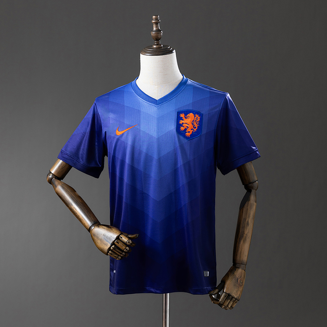 Netherlands 2014 Visitante Retrô Camisa S-XXL, foto 1