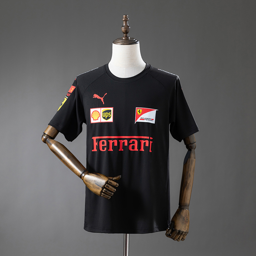Scuderia Ferrari F1 2025 Black T-shirt S-3XL, foto 1