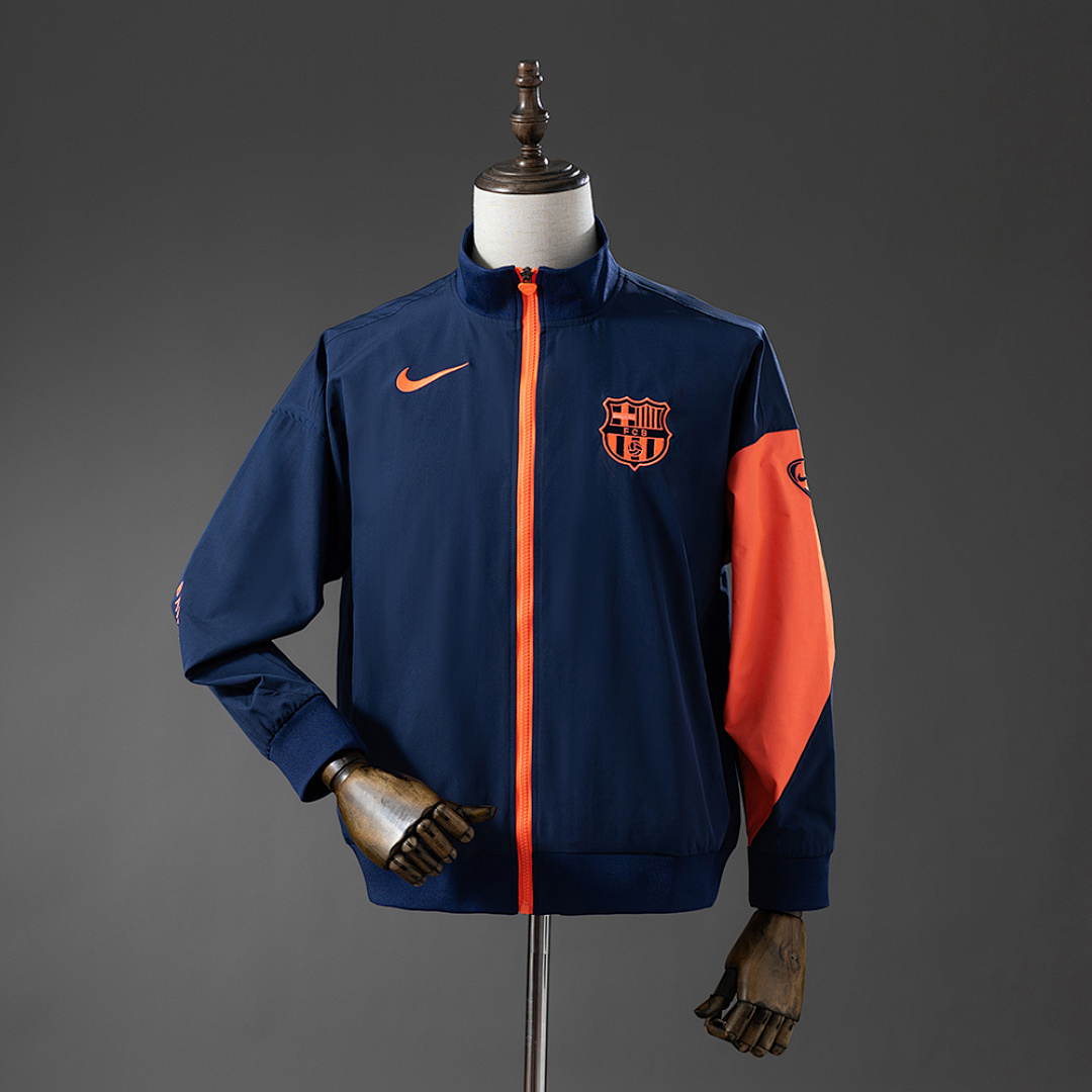 Barcelona Windbreaker - Navy Blue & Orange S-XXL, foto 1